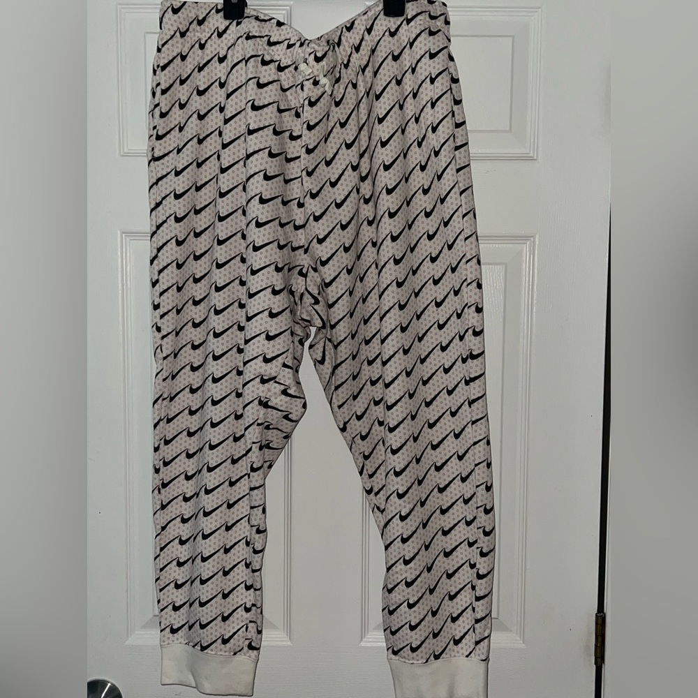 Nike Black and White Joggers